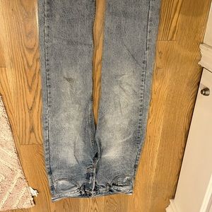 brandy melville low waisted flare jeans !